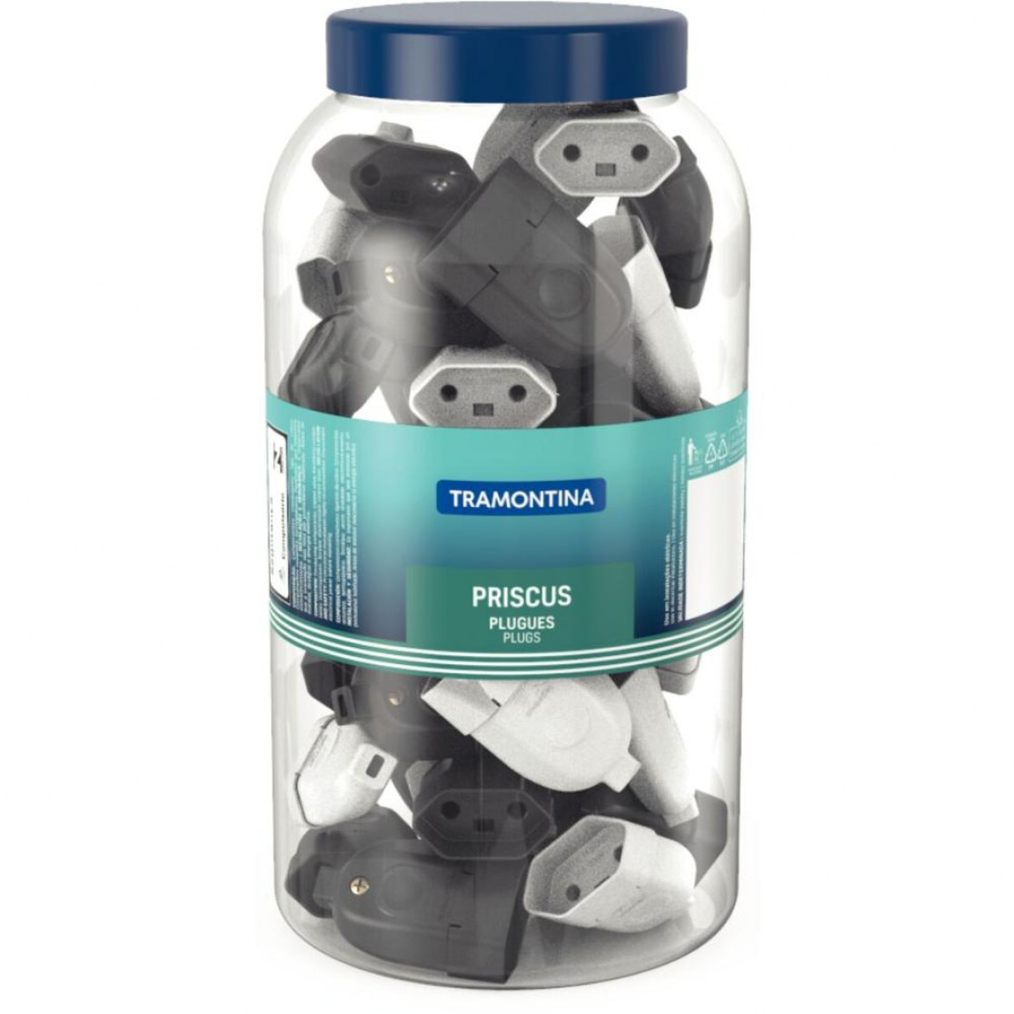 PLUG FEMEA 2P 10A/250V PT/BR TRAMONTINA